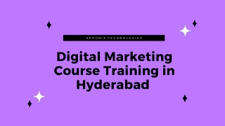 Digital Marketing Course Training in Hyderabad