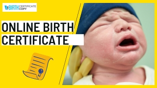 Online Birth Certificate | California, USA