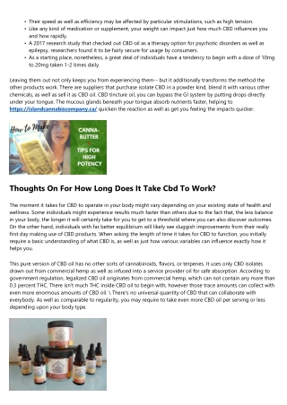For How Long Does Cbd Last? Different Means Cbd Works In The Body