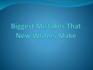 Story Mistakes Even Good Writers Make