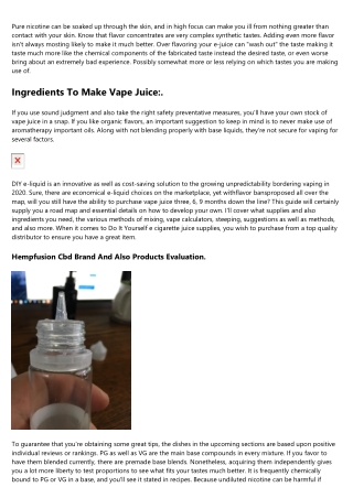 Nicotine Salts E.