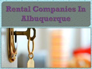 Rental Companies In Albuquerque