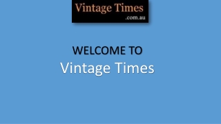 Vintage Times- For Designing Jewellery