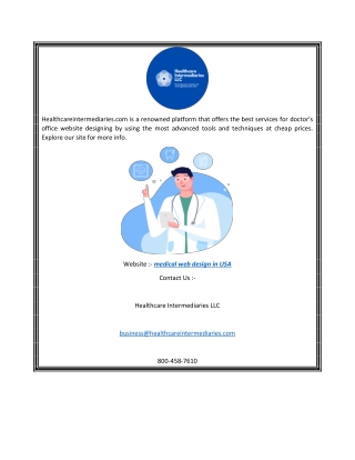 Medical Web Design in USA  Healthcareintermediaries.com