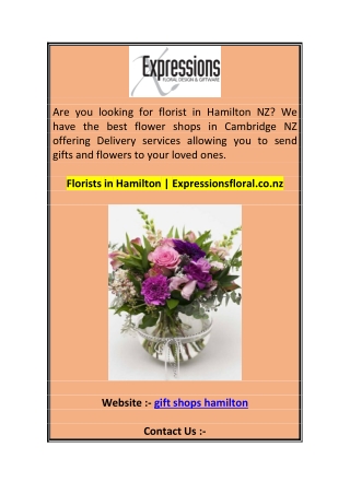 Florists in Hamilton  Expressionsfloral.co.nz 0