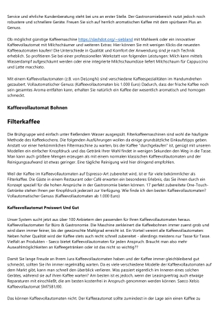 Erfolgreich  Kaffee Vollautomatisch Günstig nutzen -- 2020