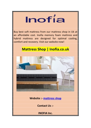 Mattress Shop  Inofia.co.uk 0