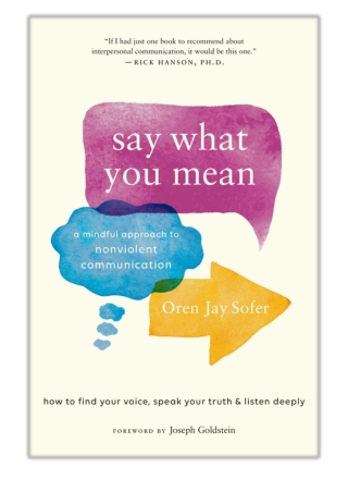 Say What You Mean By Oren Jay Sofer PDF Download