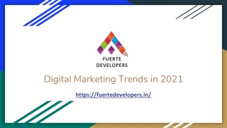 Digital Marketing Trends in 2021