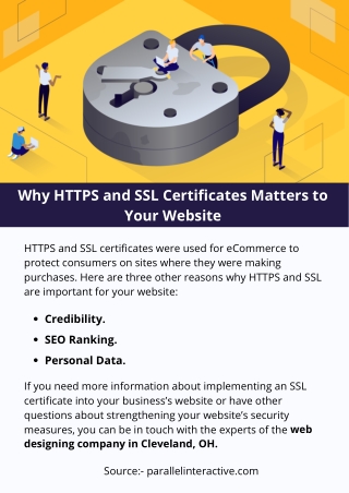 Why HTTPS and SSL Certificates Matters to Your Website