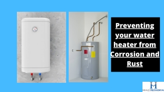 Preventing your water heater from Corrosion and Rust