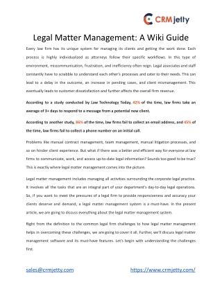 Legal Matter Management_ A Wiki Guide