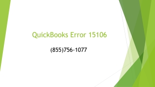 QuickBooks Error 15106