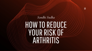 How to Reduce Your Risk of Arthritis