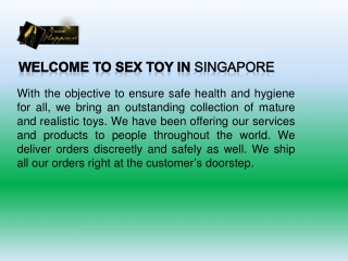 Buy sex toys from Singhapore