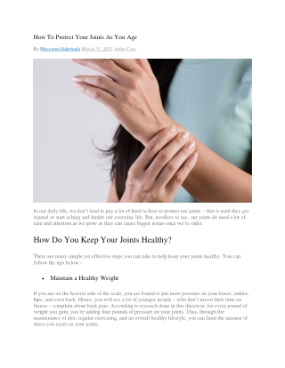How to Protect Your Joints _ Kapiva