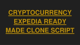 Cryptocurrency Expedia booking clone script