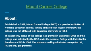 Mount Carmel College