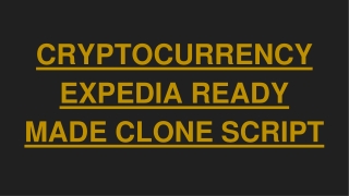 Cryptocurrency Expedia booking clone script