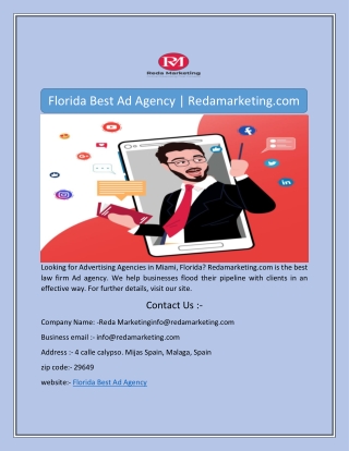 Florida Best Ad Agency | Redamarketing.com