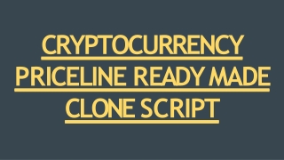 Readymade Priceline Clone Script - CryptoCurrency Integrations