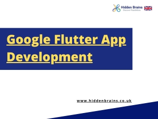 Google Flutter App Development