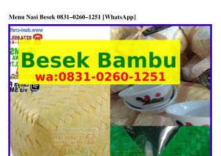 Menu Nasi Besek O8౩l.Oᒿ6O.lᒿ5l{WhatsApp}