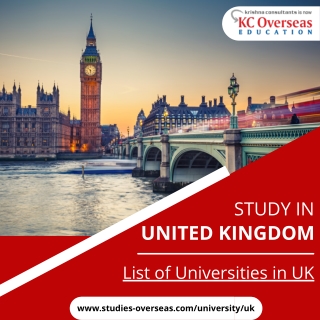 List of Universities in UK