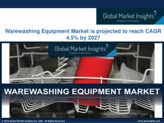 Warewashing Equipment Market Statistics 2021 | Trend & Growth Forecast To 2027
