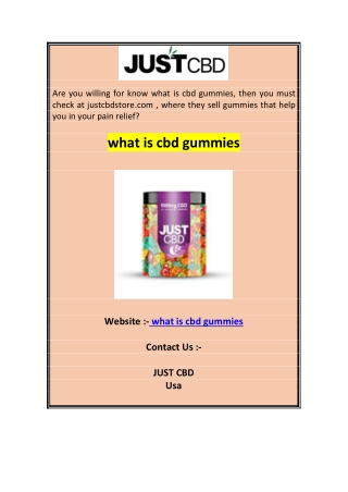 what is cbd gummies 0