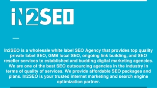 White Label Local SEO - In2SEO