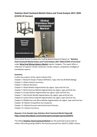 Global Stainless Steel Footstand Market