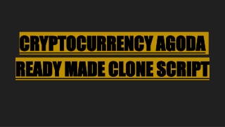 Cryptocurrency Agoda booking clone script