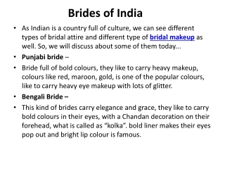 VLCC Institute Brides of India