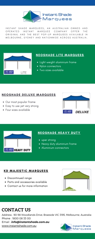Instant Shade buy marquee melbourne