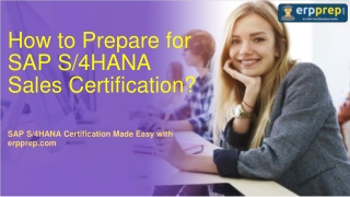 SAP S/4HANA Sales C_TS462_2020 Certification : Study Guide and Questions