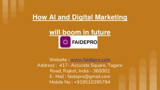 How AI and Digital Marketing will boom in future