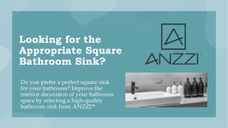 Are You Looking for the Appropriate Square Bathroom Sink?