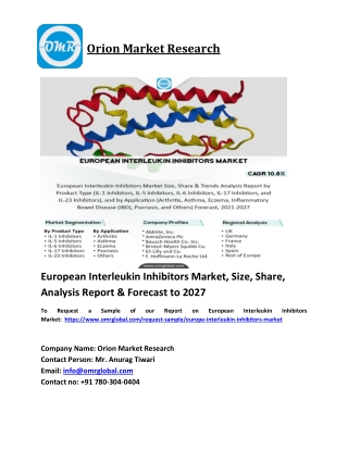 European Interleukin Inhibitors Market Trends, Size, Competitive Analysis and Fo