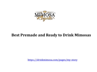 Best Ready to Drink Mimosas