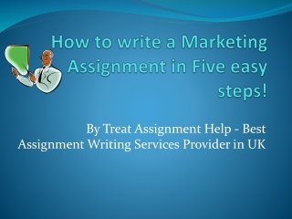 Marketing Assignment Help