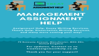 5 things to take care of in Management Assignment