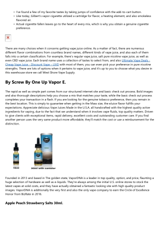 Vape Juice