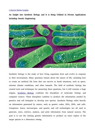 Synthetic Biology 10