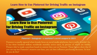 Learn How to Use Pinterest for Driving Traffic on Instagram