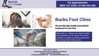 Medi-Pedi Treatment | Bucks Foot Clinic