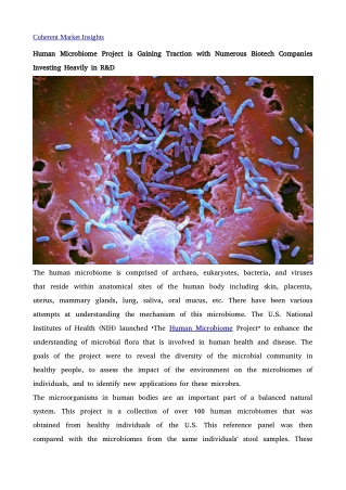 Human Microbiome10
