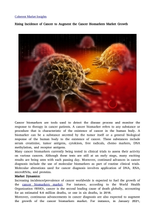 Cancer Biomarkers10
