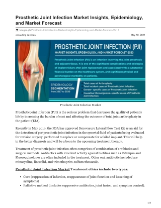 Prosthetic Joint Infection Market