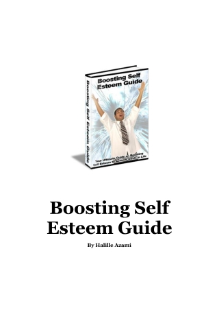 Boosting Self Esteem Guide